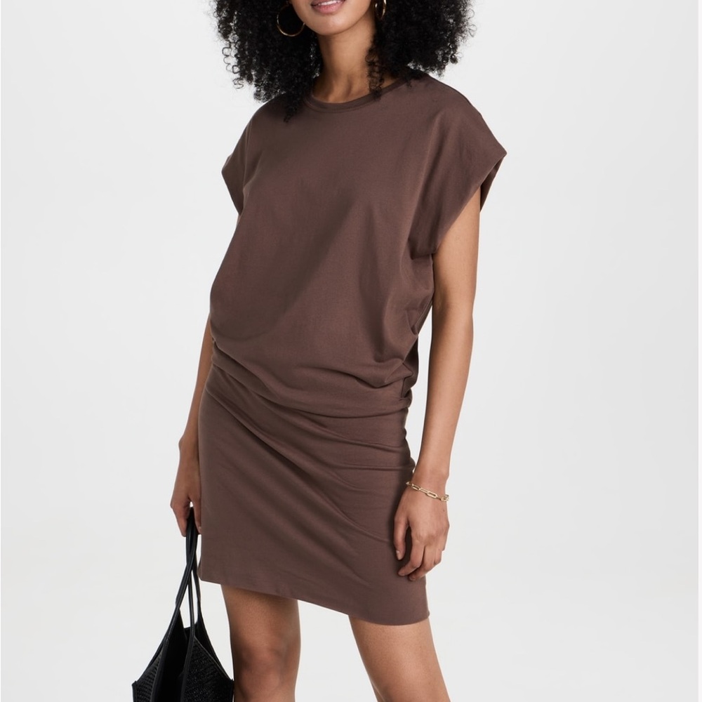 Pistola Tonya mini dress in mushroom XS